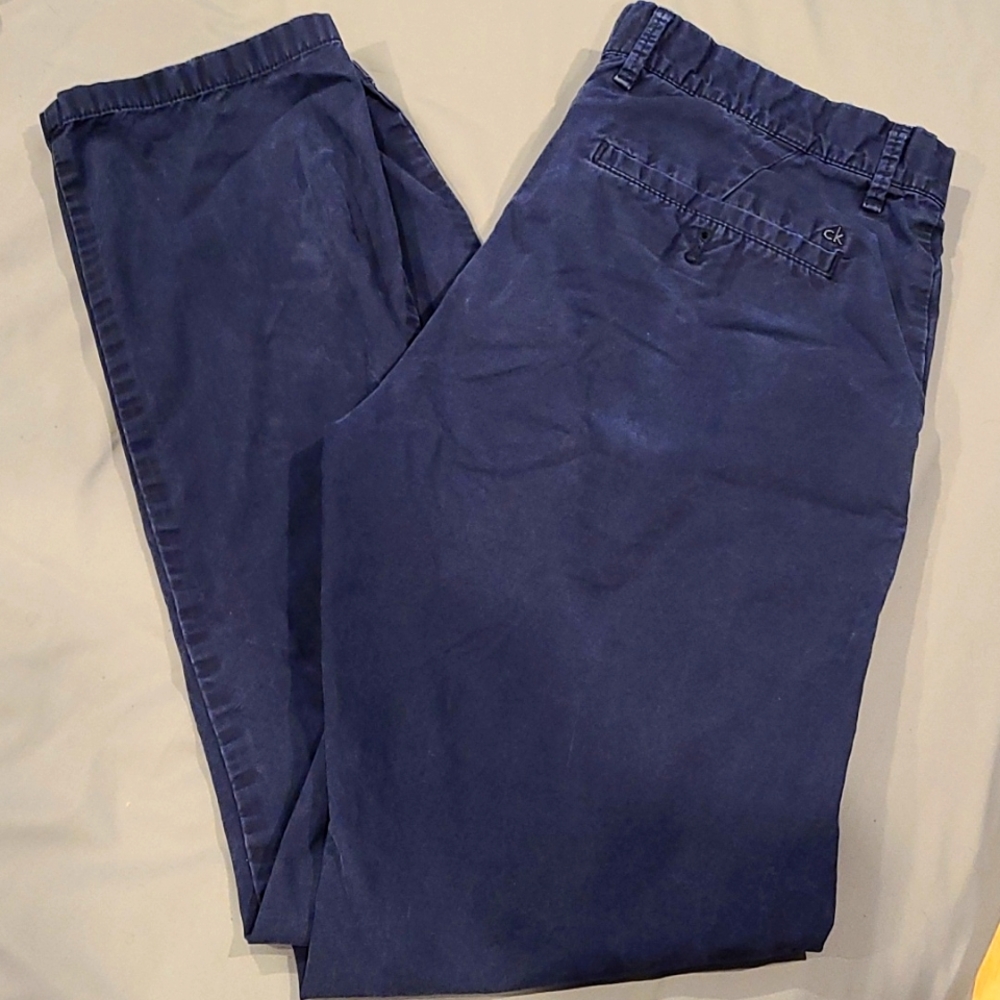 Navy Slimfit Chino Pants - Calvin Klein